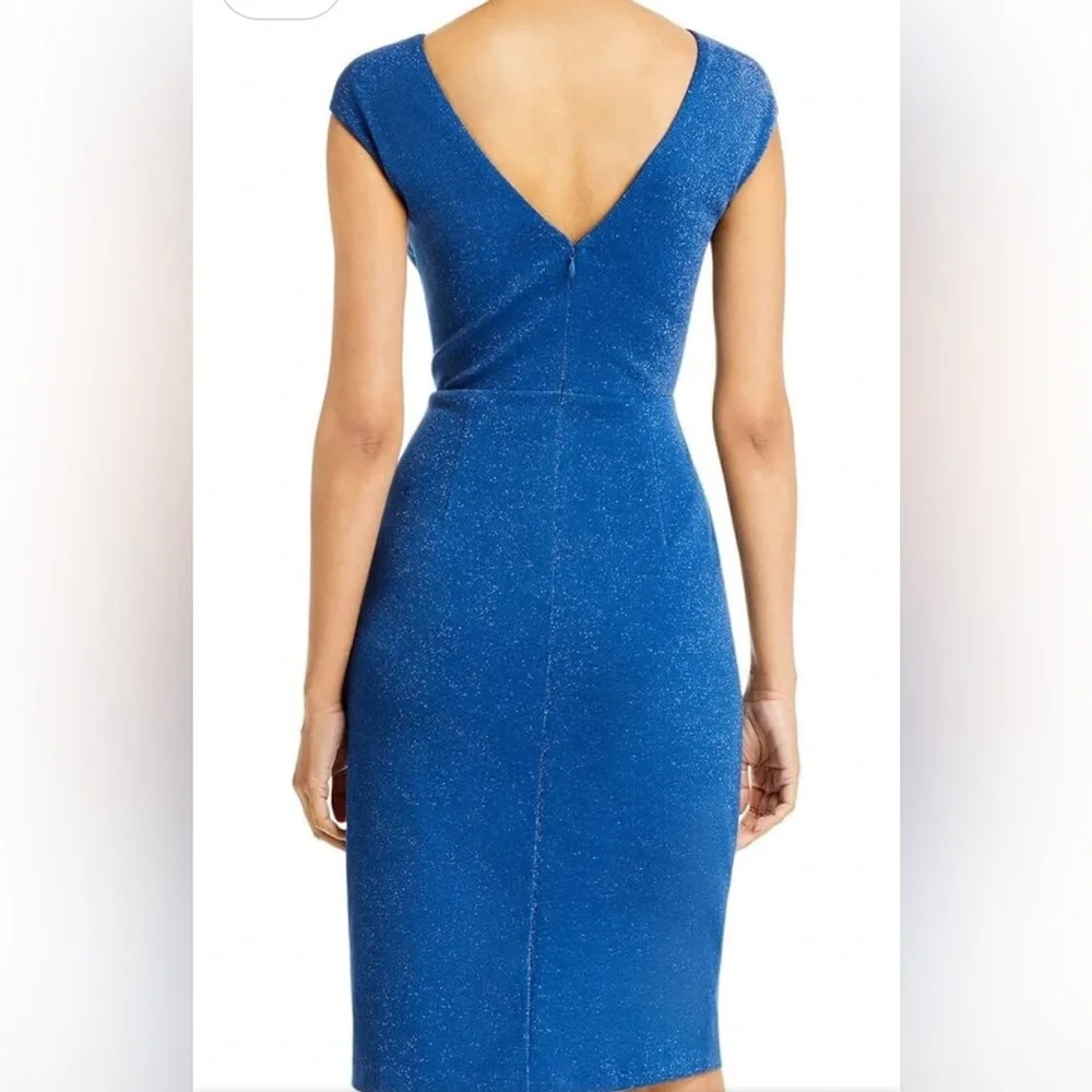 Aidan Mattox blue sparkle dress Size 8 NWT - Picture 8 of 11